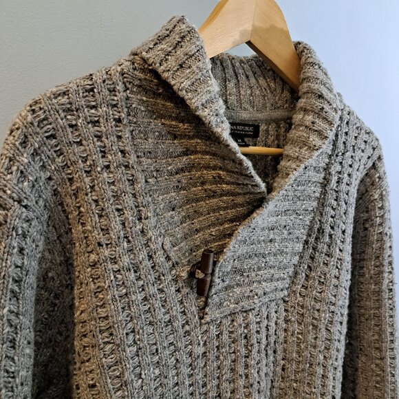 COPY - Banana Republic Men's Standard Fit Chunky Textured Wool Blend Cowl Neck … - Picture 6 of 15